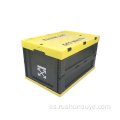 Caja plegable de moda negra amarilla 65L con cubierta